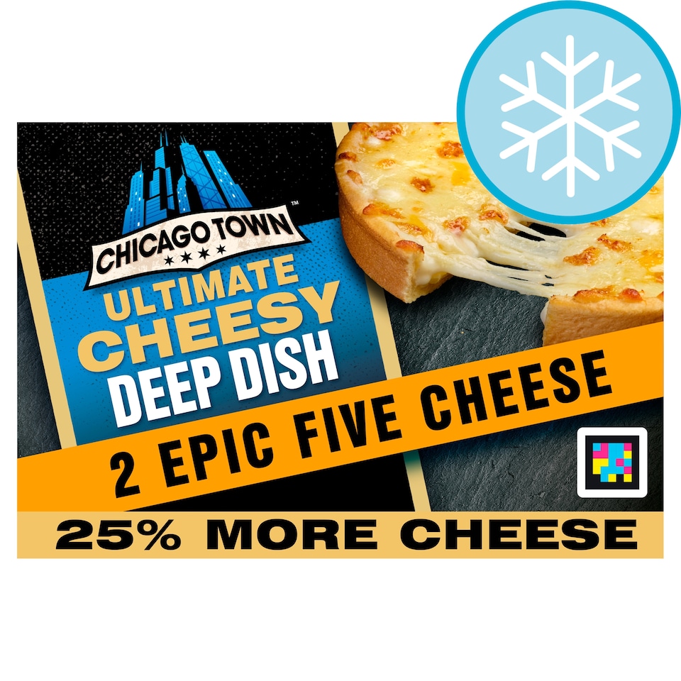 image 1 of Chicago Town Ultimate Cheesy Deep Dish Epic Five Cheese Pizza 2 x 164g