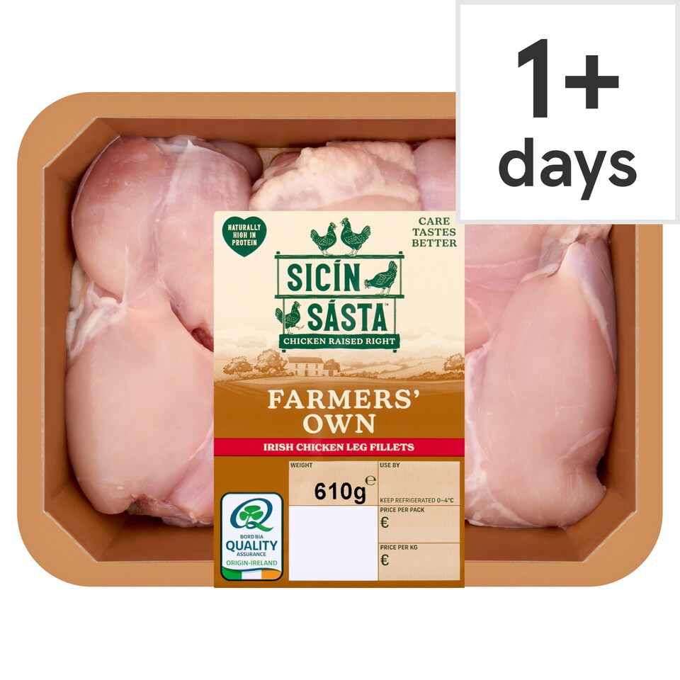 Sicín Sásta Fresh Class A Irish Chicken Leg Fillets 610g