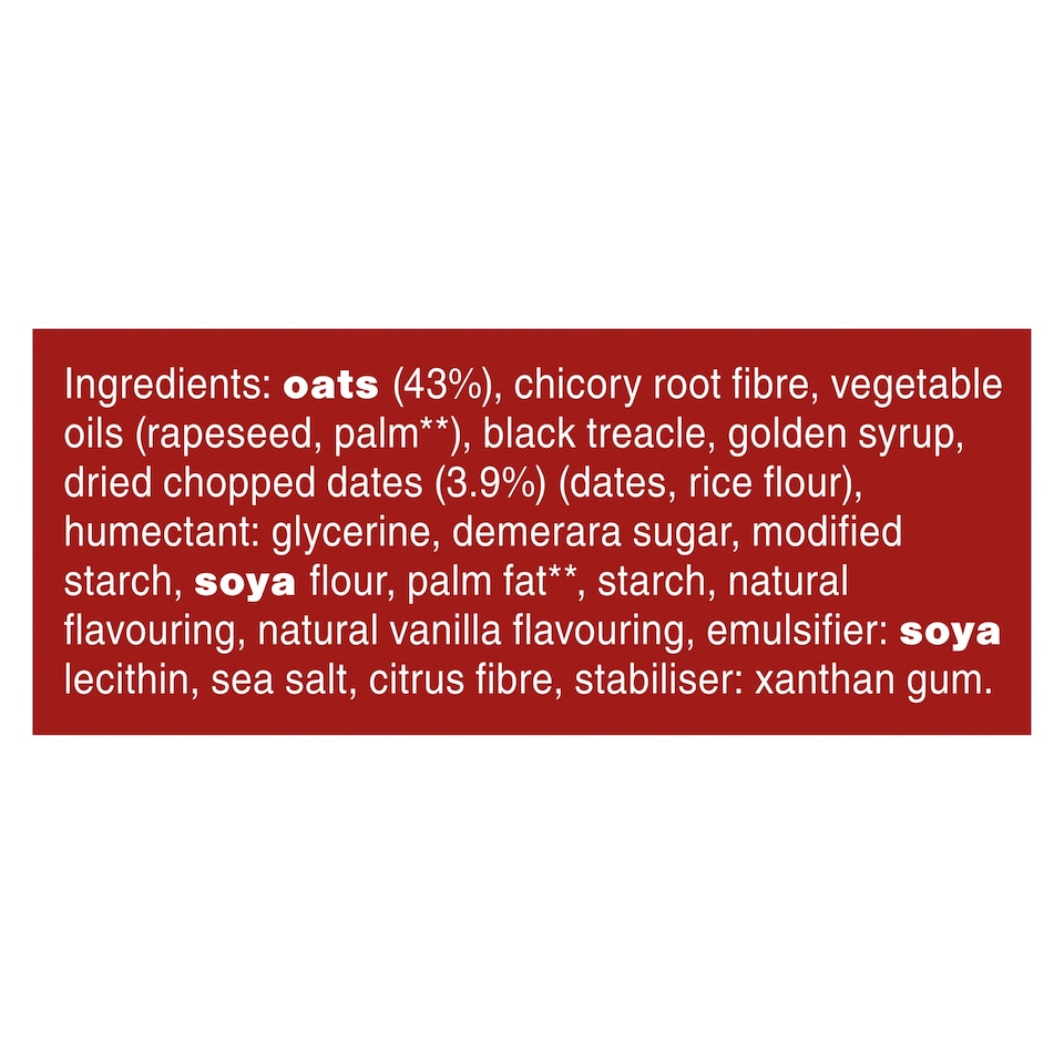 image 1 of Graze Sticky Toffee Oat Boosts Flapjack Snack 4x30G