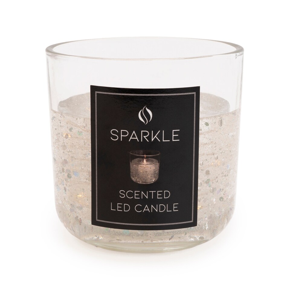 Candlelight Led Sprkl Candle 70G Aromatic Shea