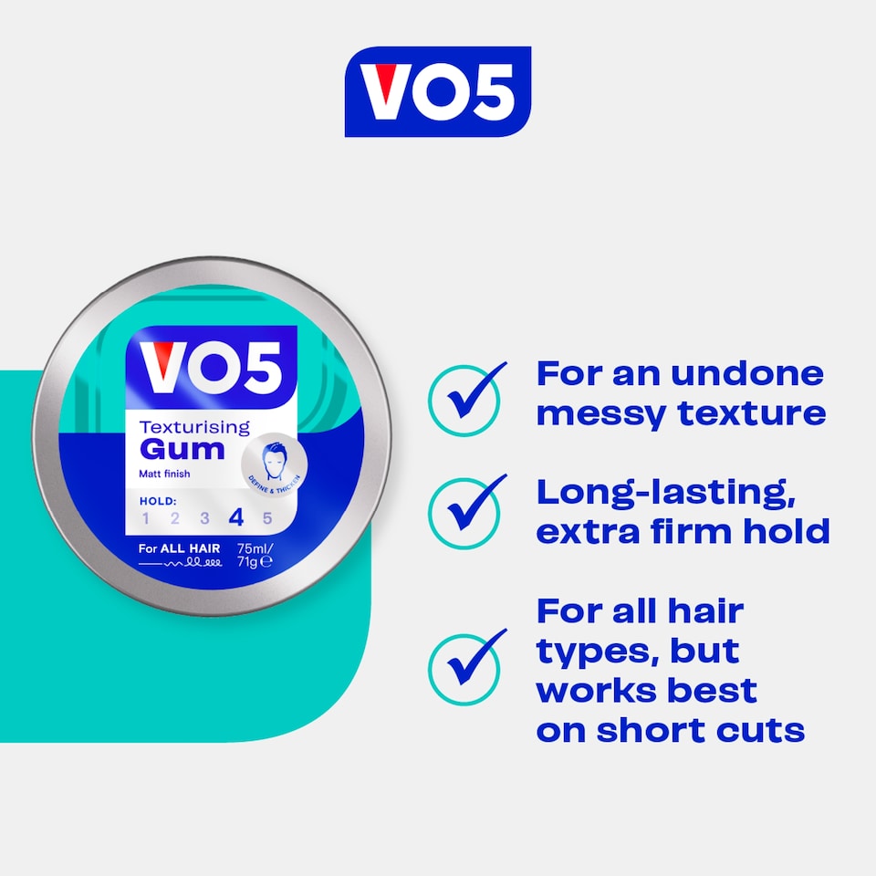 image 1 of Vo5 Extreme Style Texturising Gum 75Ml