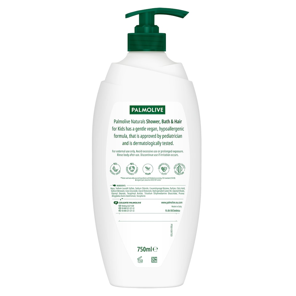 image 1 of Palmolive Naturals Kids 750Ml Showerpump