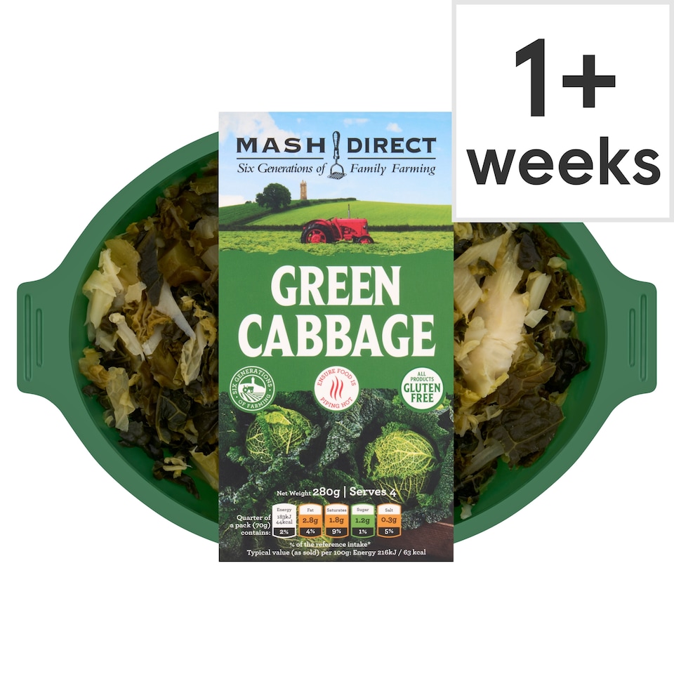 Mash Direct Green Cabbage 280G