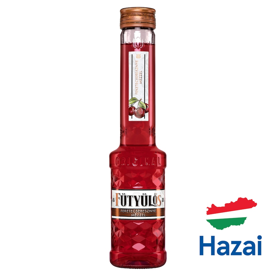 Fütyülős feketecseresznye ízű likőr mézzel 24,5% 0,5 l 1. kép