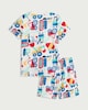 image 2 of F&F Boys Pure Cotton Construction Pyjama Set in Cream
