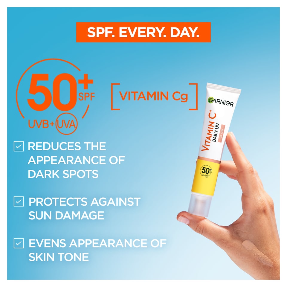 image 1 of Garnier Skinactive Vitamin C Daily UV Brightening Fluid SPF50 40ml