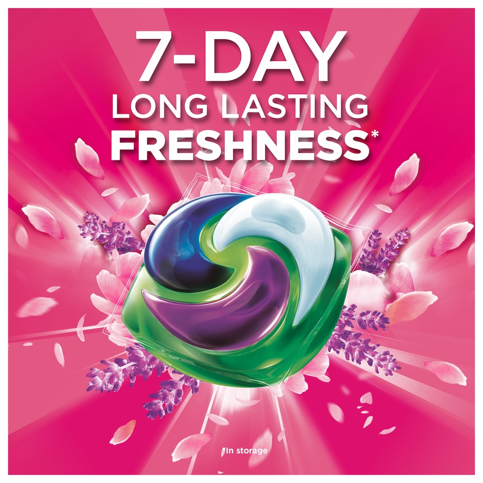 image 1 of Ariel Platinum Washing Liquid Pods with Lenor 44 Washes 858G