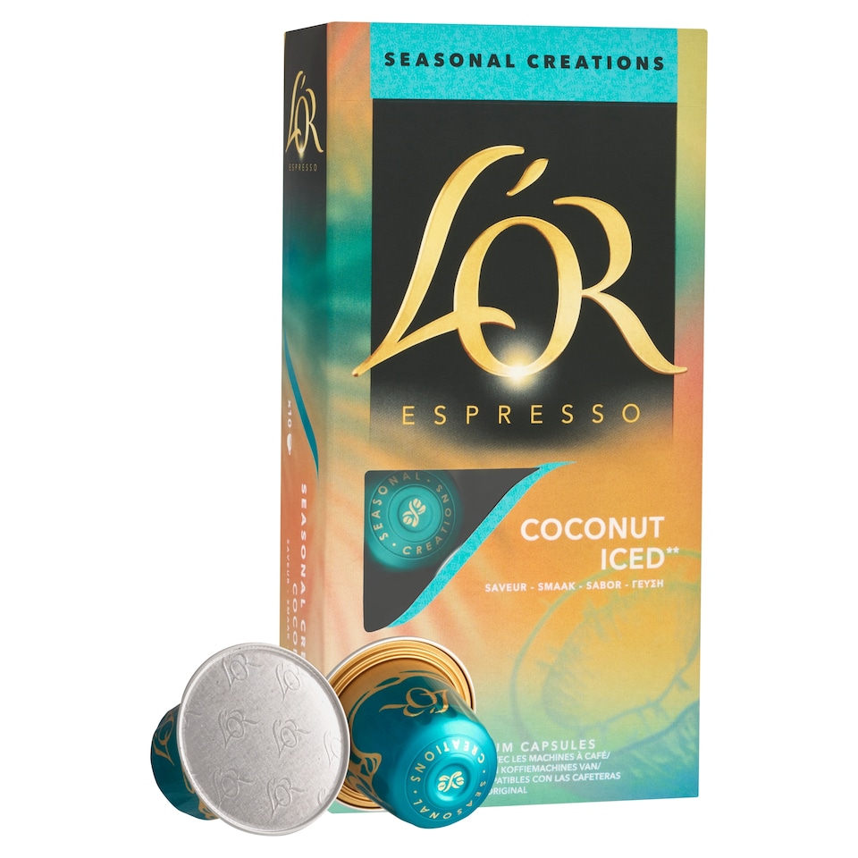 Obrázek 1 pro produkt L'OR Espresso Seasonal Creations pražená mletá káva s příchutí kokosu v kapslích 10 ks 52g