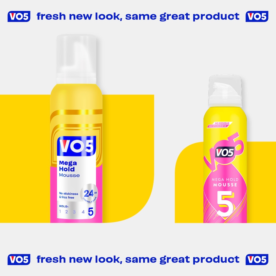 image 1 of VO5 Mega Hold Mousse 200ml