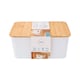 image 1 of Core Supply White Ribbed Storage Bin S 