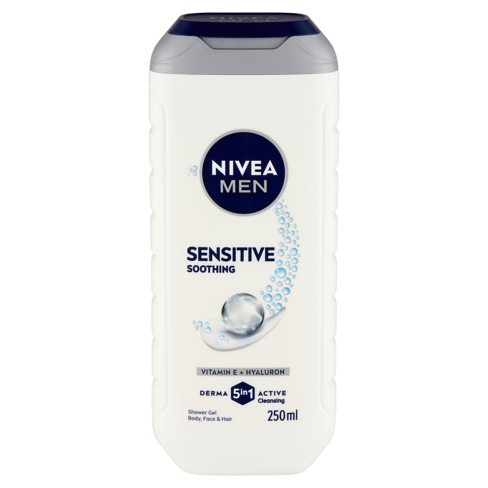 image 1 of NIVEA MEN Sensitive Body, Face & Hair Shower Gel 250 ml