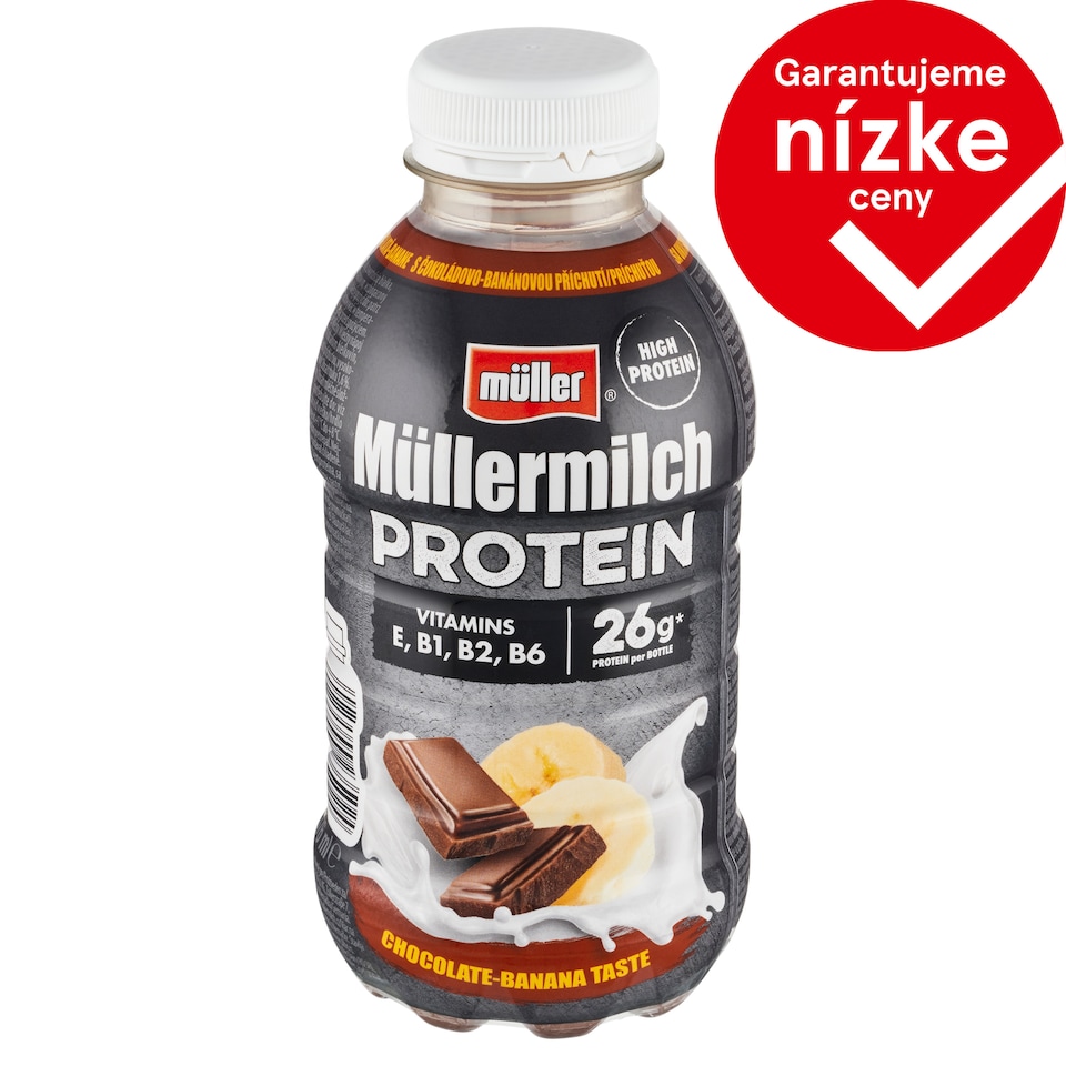 Müller Müllermilch Protein mliečny nápoj s čokoládovo-banánovou príchuťou 400 g