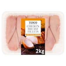 Tesco British Chicken Breast Fillets 2kg 