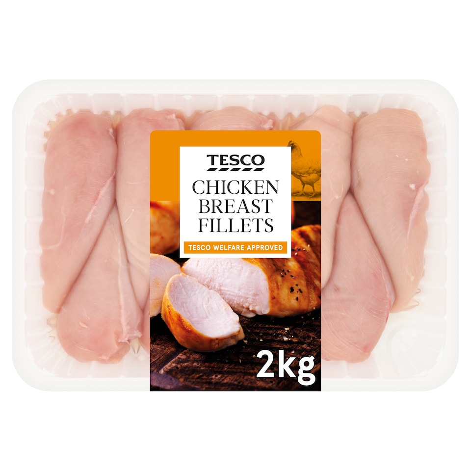 Tesco British Chicken Breast Fillets 2kg 