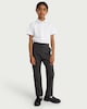 image 2 of F&F School Girls 3-Pack Slim Fit Short Sleeved Shirts in White