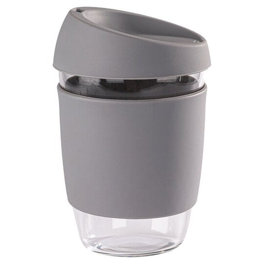 Tesco Grey Glass Coffee Cup 350Ml Tesco Groceries