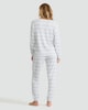 image 3 of F&F Ribbed Stripe Print Long Sleeved Top and Joggers Pyjamas in Grey