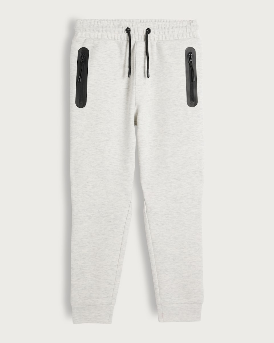 image 1 of 9 Peaks Cotton Rich Cuffed Joggers in Grey