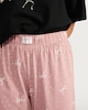 image 1 of F&F Pure Cotton Bow Print Pyjama Bottoms in Multi Pink