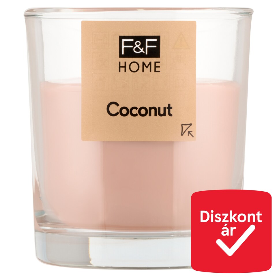 F&F Home Coconut illatos gyertya 95 g  1. kép