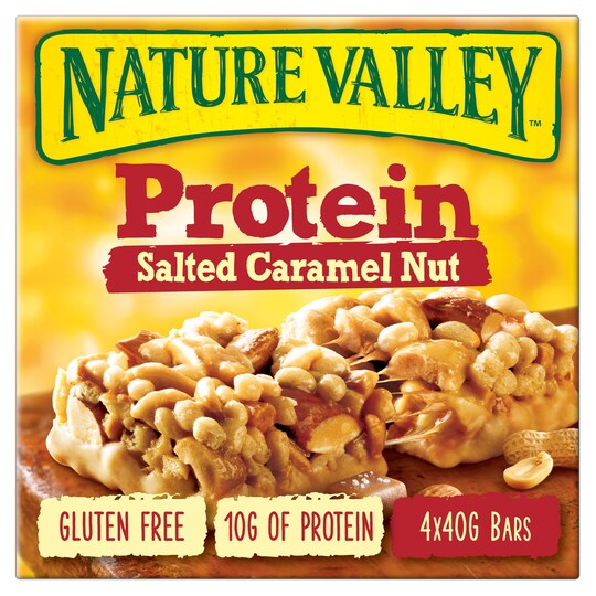 Nature Valley Protein Salted Caramel Nut Bars 4X40g Tesco Groceries