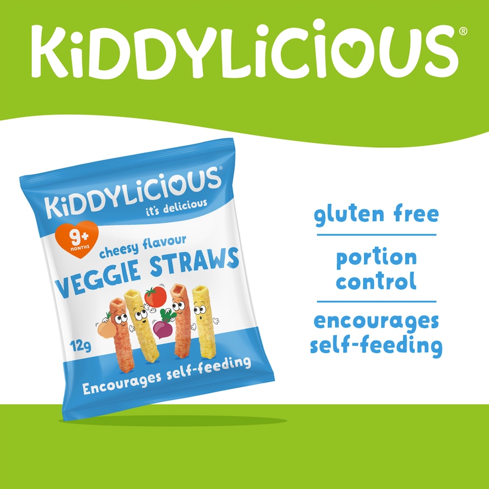 image 1 of Kiddylicious Cheesy Straws 12G