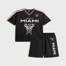 Inter Miami CF T-shirt and Shorts Set in Black