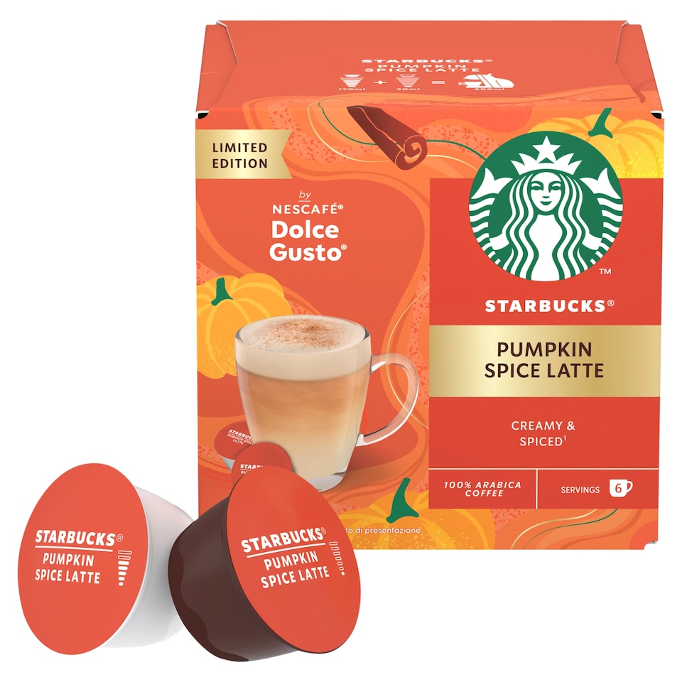 image 1 of Starbucks Nescafe Dolce Gusto Pumpkin Spice Latte 12 Capsules 129g