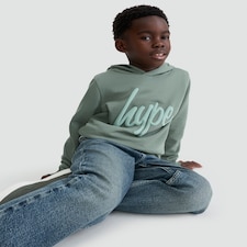 Hype Logo Hoodie in Green