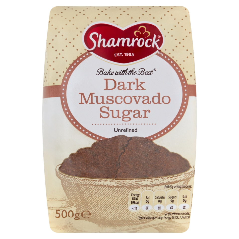 Shamrock Dark Muscovado Sugar 500G