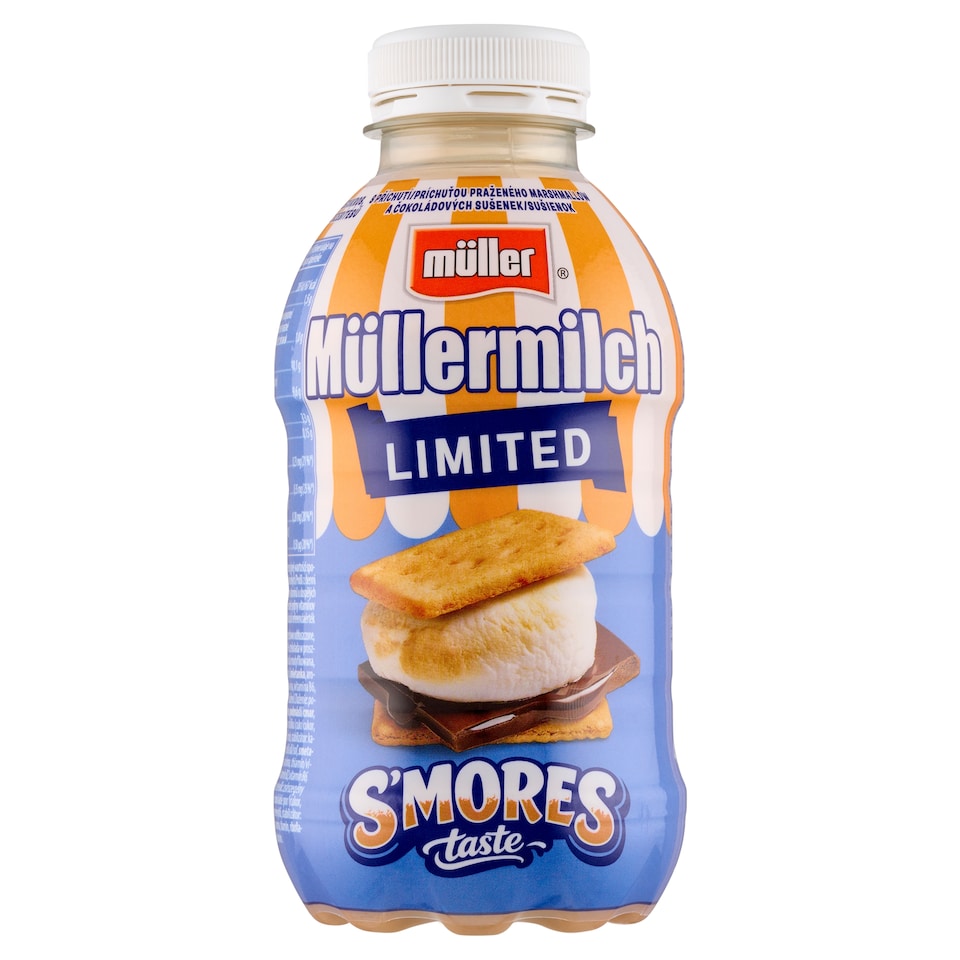 Obrázek 1 pro produkt Müller Müllermilch Mléčný nápoj s příchutí praženého marshmallow a čokoládových sušenek 400g