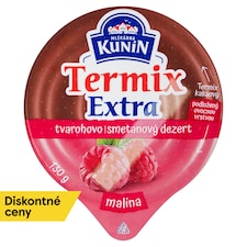 Mlékárna Kunín Termix Extra Cottage Cheese and Cream Dessert Cocoa, Raspberry 130 g