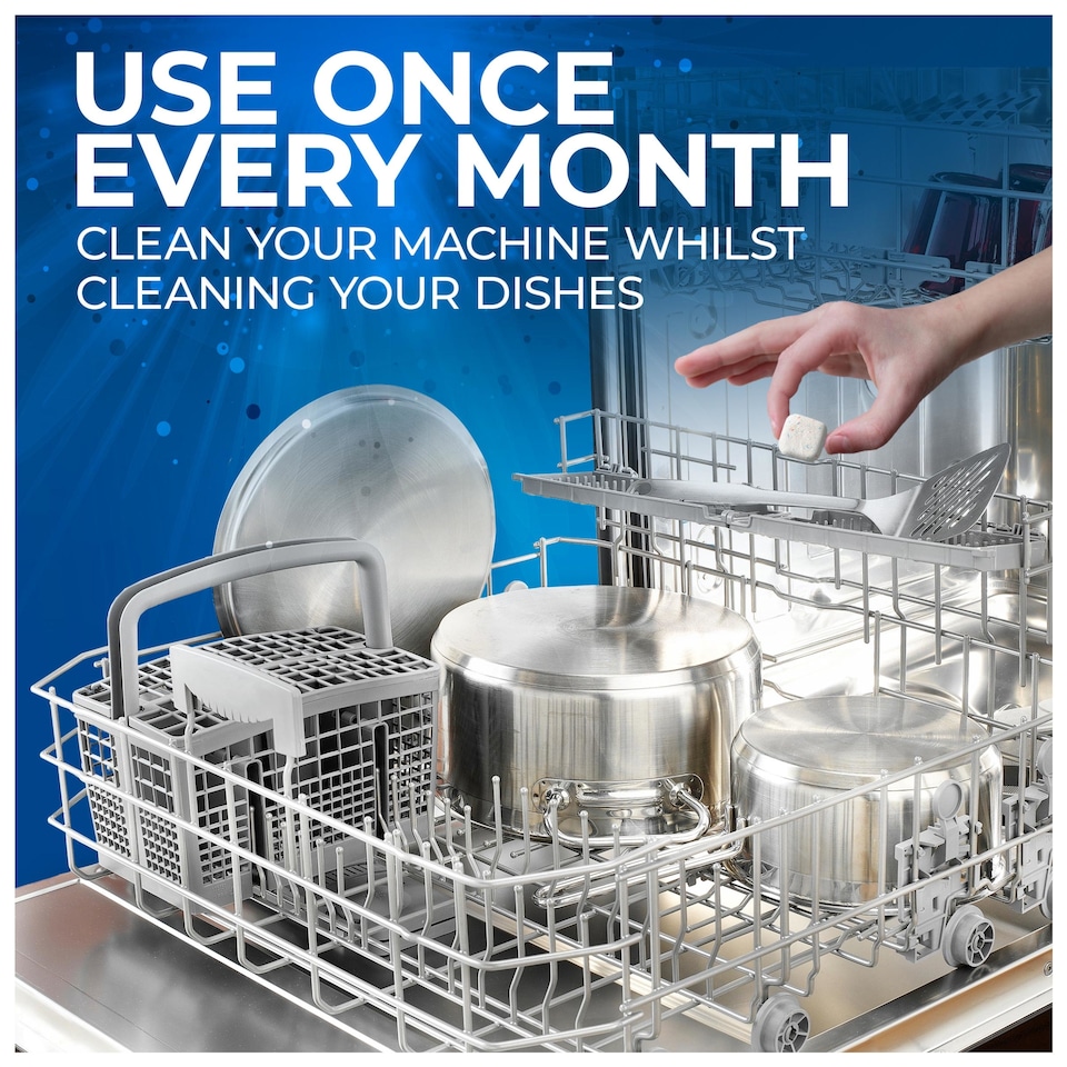 image 1 of Finish In-Wash Dishwasher Cleaner Tablets 3 Pack
