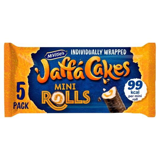 Mcvities Jaffa Cakes 5 Zesty Orangey Mini Rolls