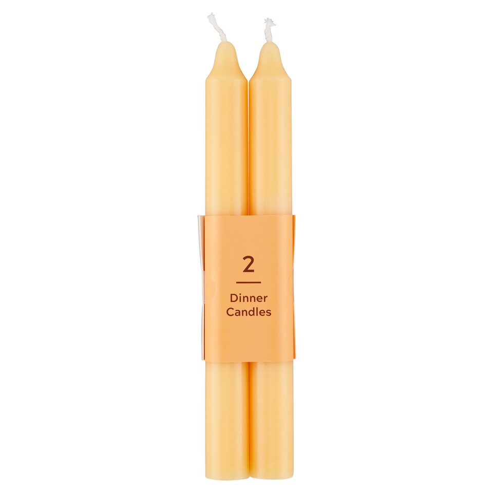 F&F Yellow dekorativní svíčky 2 ks