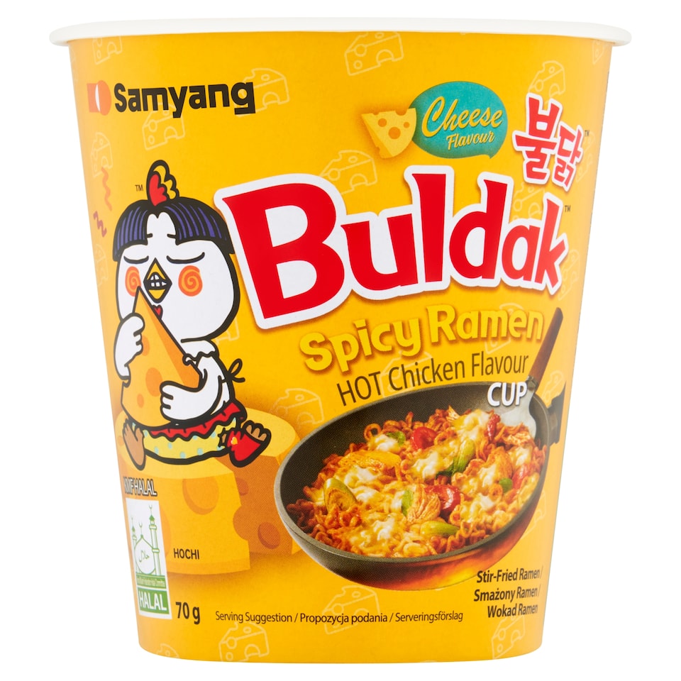 SAMYANG CHEESE BULDAK HOT CHICKEN FLAVOUR RAMEN CUP 70G