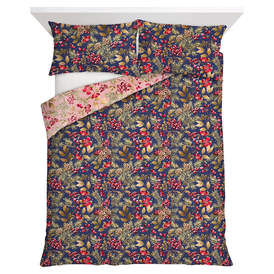 F&F Home Winter Foliage Duvet Set Double