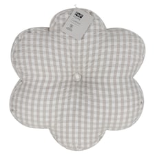 F&F Home Textured Flower Shaped Cushion White