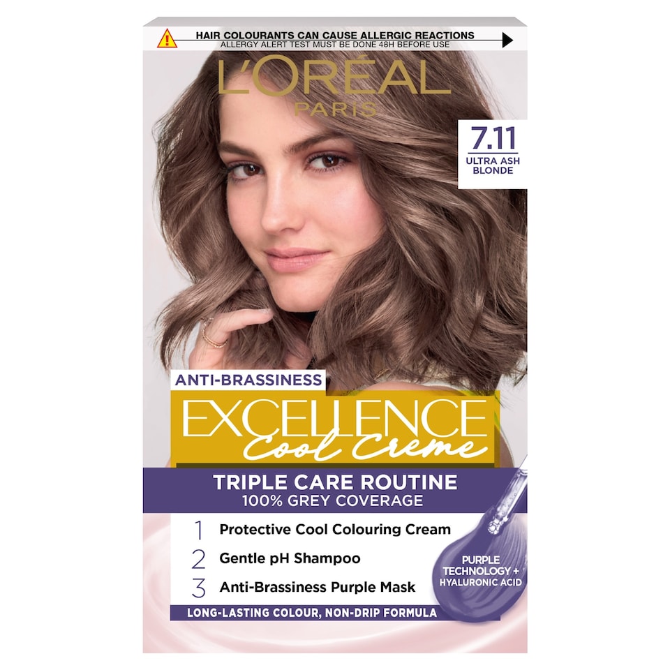 image 1 of L'Oreal Paris Excellence Cool 7.11 Ultra Ash Blonde