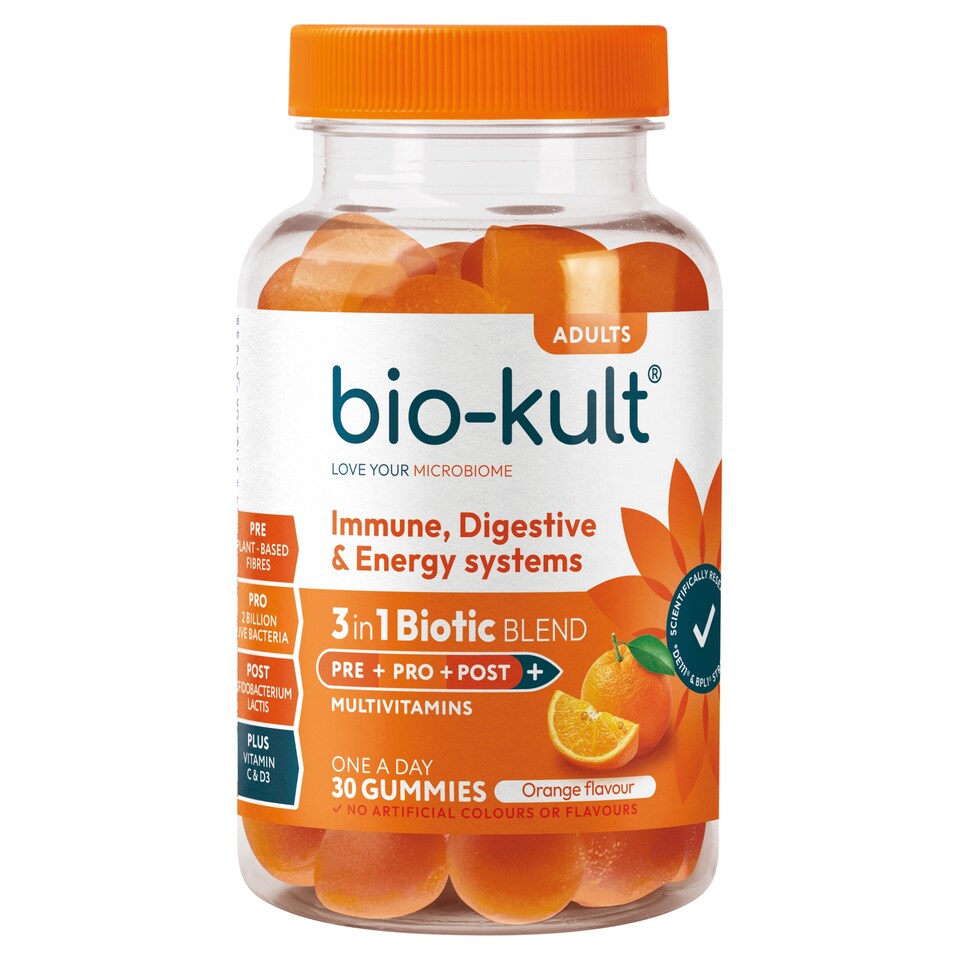 Bio-Kult 3in1 Biotic Blend Adults Gummies, Orange, 30 x 3.5g