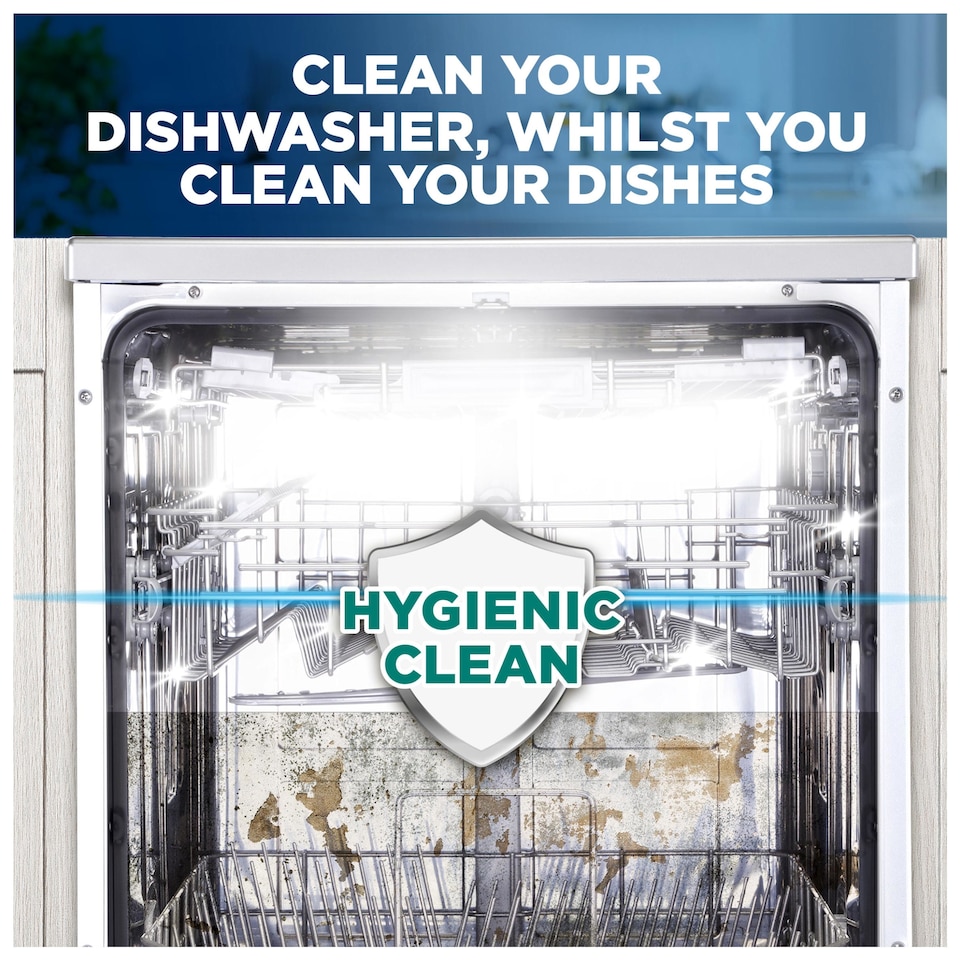 image 1 of Finish In-Wash Dishwasher Cleaner Tablets 3 Pack