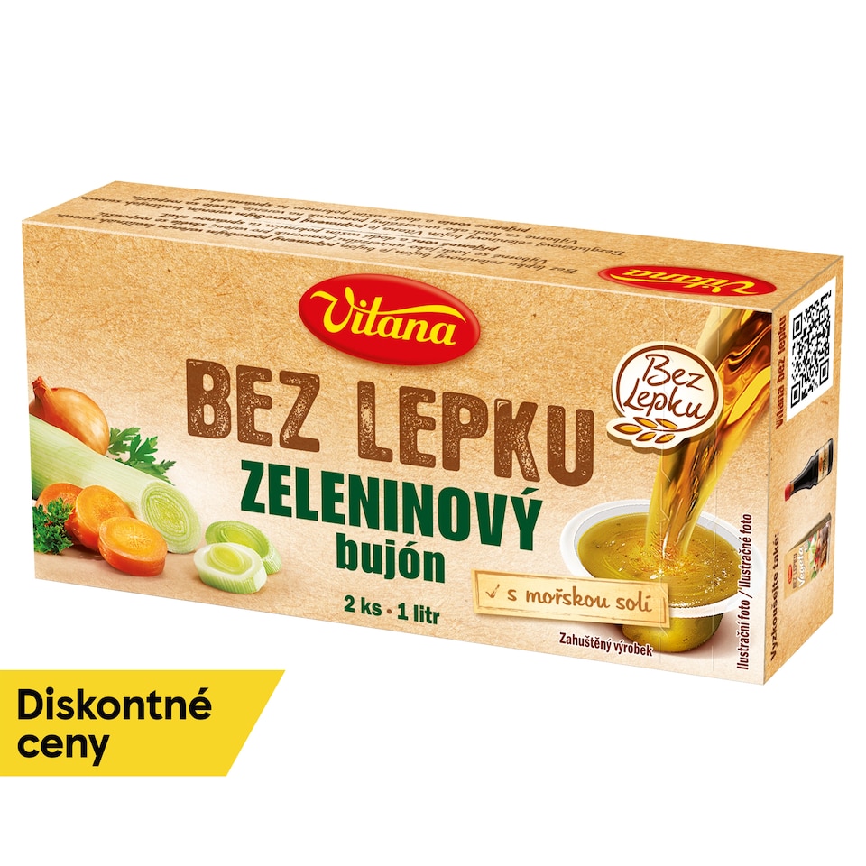 Vitana Zeleninový bujón bez lepku 2 ks 56 g