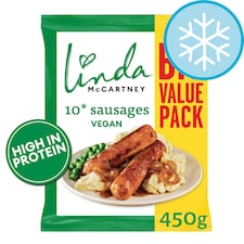 Linda Mccartney Family Pack 10 Vegetarian Sausages 450G