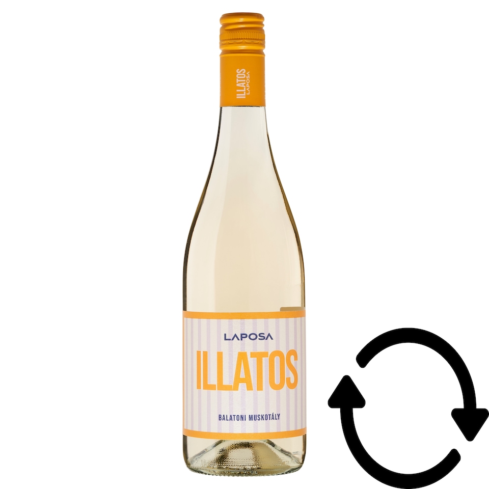 Laposa Illatos Balatoni Muskotály száraz fehérbor 12% 75 cl