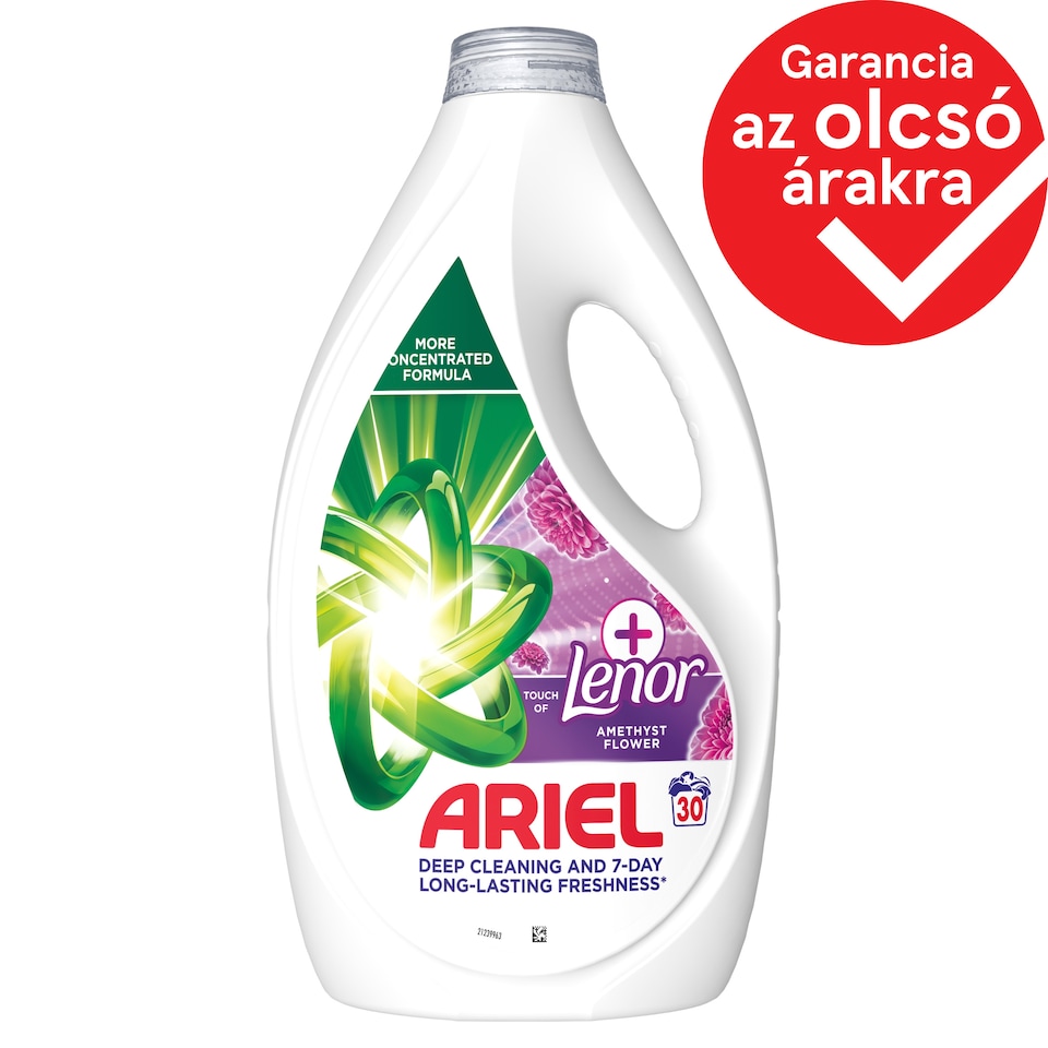 image 1 of Ariel Washing Liquid, 30 Washes, +Touch Of Lenor Amethyst Flower