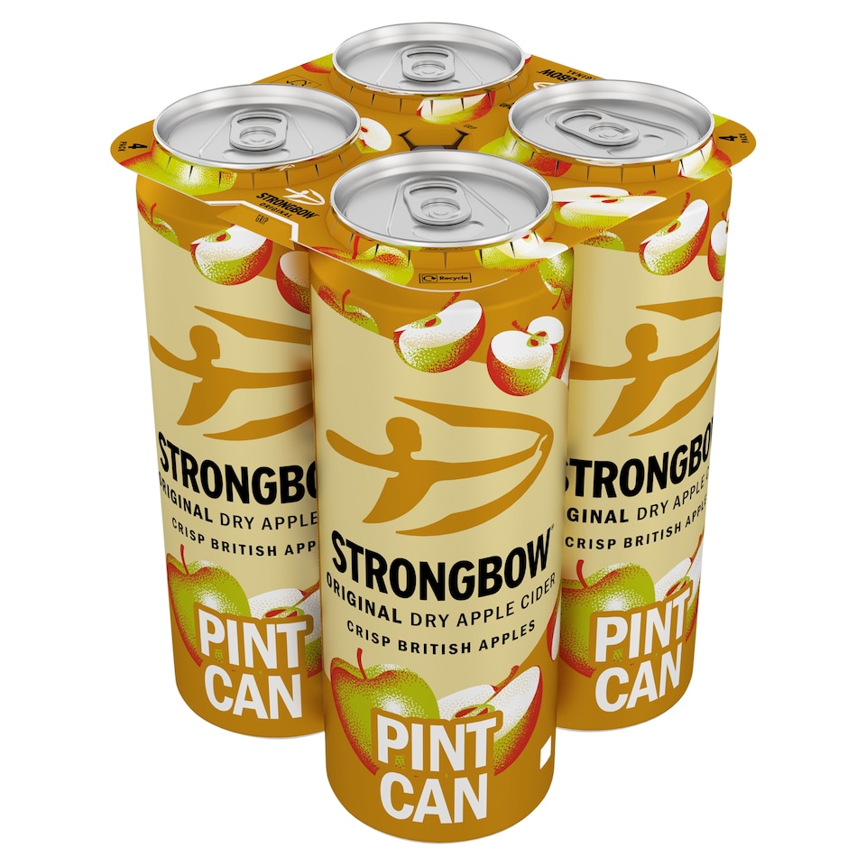 Strongbow Original Cider Can 4x568ml Pint