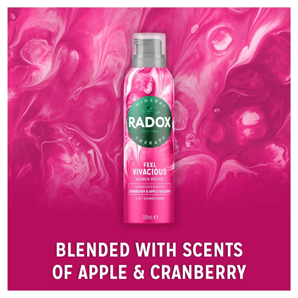 image 1 of Radox Feel Vivacious Shower Mousse 200Ml