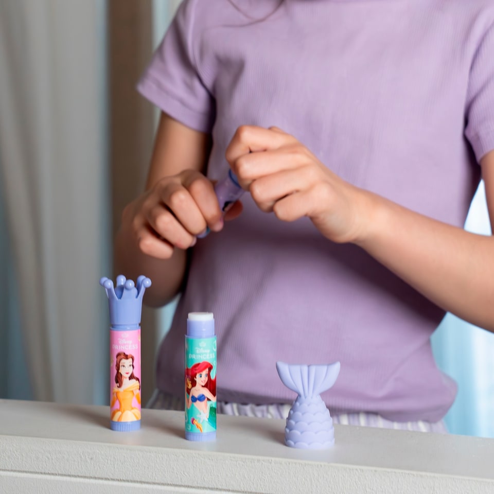 image 1 of Disney Princess Royal Shine lip balm trio 3 x 3.5g