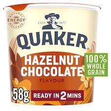 Quaker Hazelnut Chocolate Porridge Pot 58g