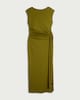 image 4 of F&F Ruched Maxi Dress in Olive